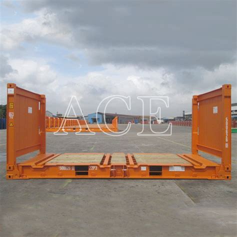 Csc Certified Collapsible 20ft Flat Rack Container Product On Ace