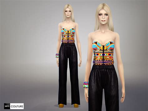 The Sims Resource Contrast Jumpsuit