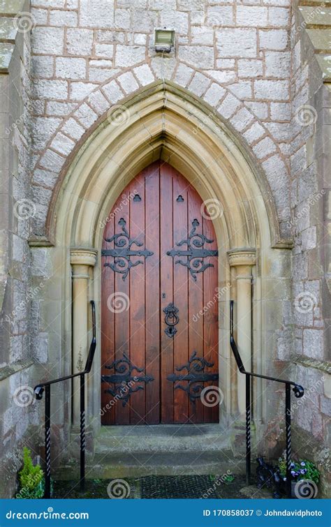 A Symmetrical Church Doorway Stock Image Image Of Gospel Honest