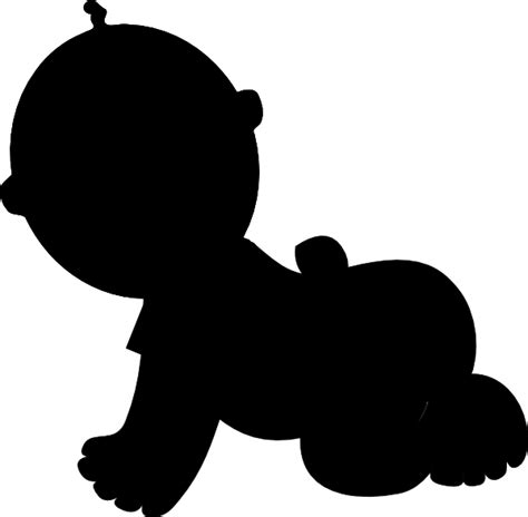 Baby Silhouette Clip Art At Vector Clip Art Online Royalty