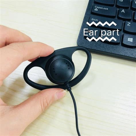 D Style Earhook Headset For Vertex Standard Vx350 Vx351 Vx354 Portable