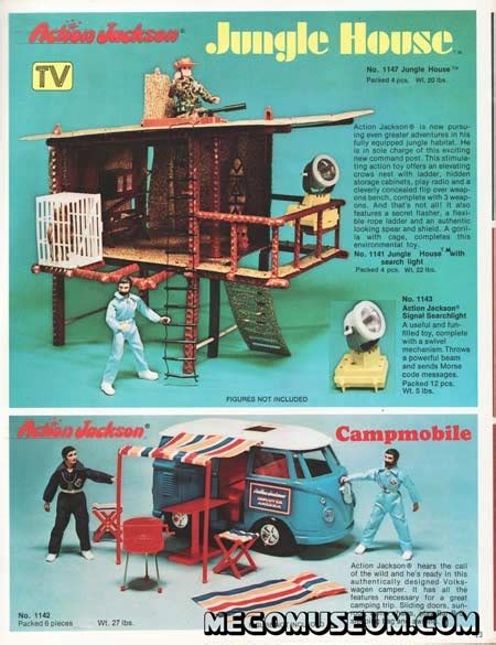 Mego Action Jackson 1974 Mego Catalog Mego Museum Catalog Library