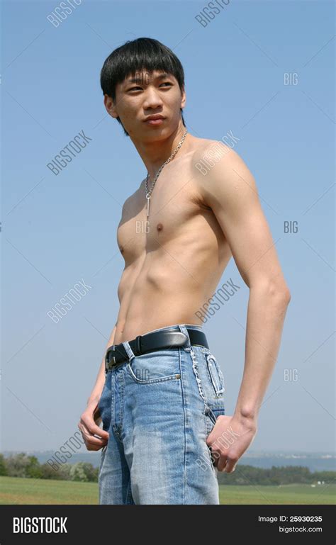 Shirtless Asian Man Image Photo Free Trial Bigstock