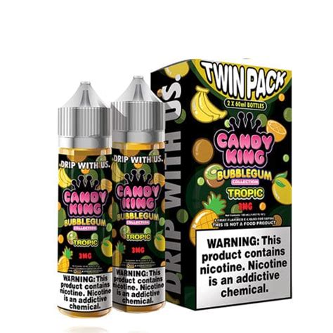 Candy King Twin Pack Bubblegum Tropic 2x60ml Vape Juice Best Price 0