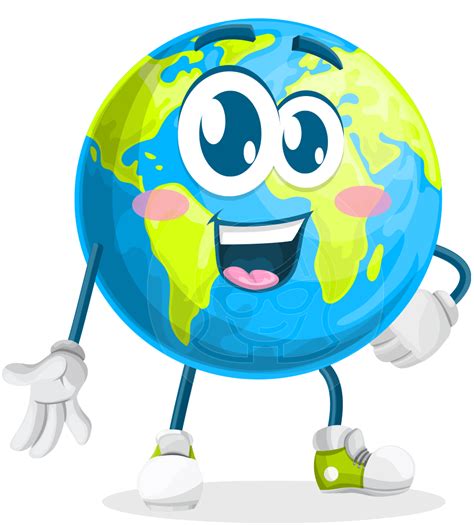 Earth Cartoon Vector Character Graphicmama