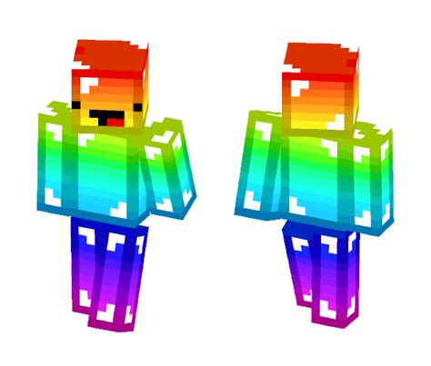 Download Derp Rainbow Guy Minecraft Skin For Free