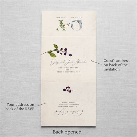 Once Upon A Time All In One Wedding Invitations No Envelope Etsy