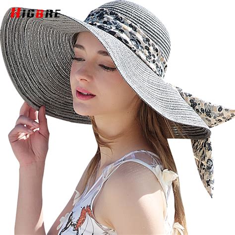 New Casual Fold Ladies Sun Hats Uv Protection Straw Cap Sun Hat For Women Summer Beach With Big