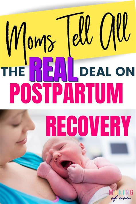 What Moms Wish They D Known About Postpartum Recovery Postpartum Recovery Postpartum Post