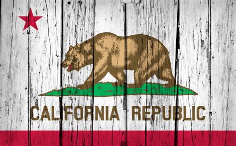 California State Flag Grunge Background