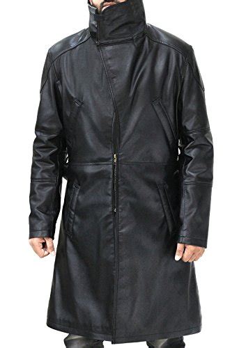 Blade Runner 2049 Ryan Gosling Officer K Black Leather Trench Coat Buy