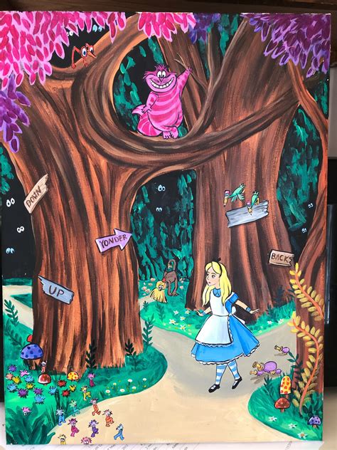 Alice In Wonderland Trails Through The Forest Etsy Alice In
