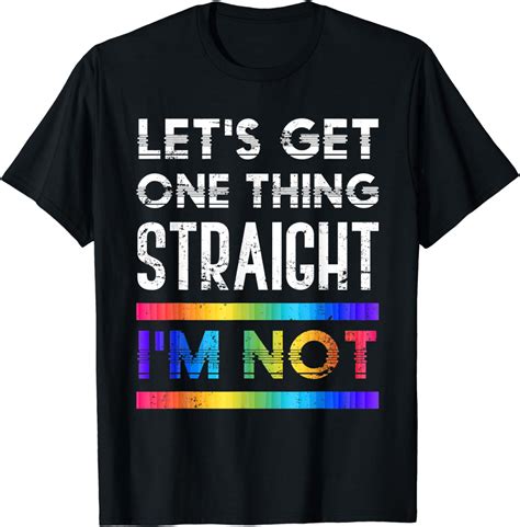 Pride Month Funny Lgbtq Equality Queer Rainbow Flag Lgbt T Shirt Amazon Co Uk Fashion