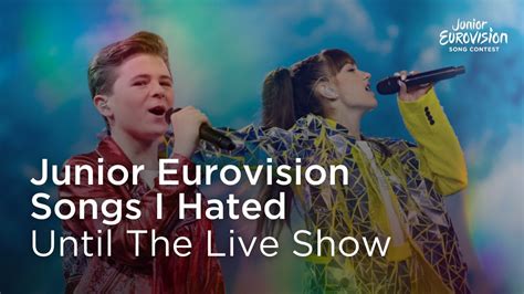 Junior Eurovision Contest — Songs I Hated Until The Live Show Youtube