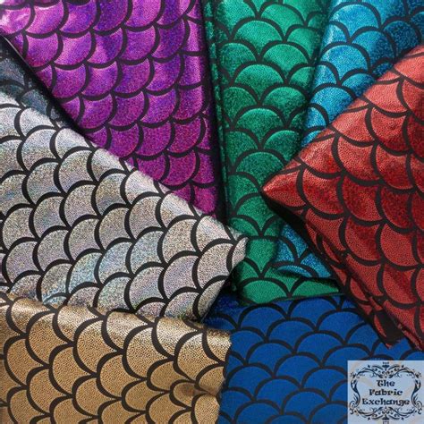 Fish Scale Spandex Modern Fabric Los Angeles By The Fabric Exchange