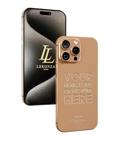 New Luxury Rose Gold Iphone 15 Pro And Pro Max Elite Leronza