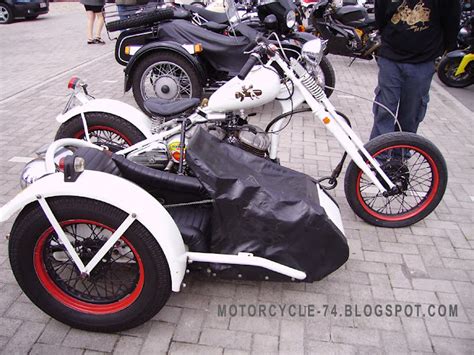 Motorcycle 74 Custom Chopper Sidecar