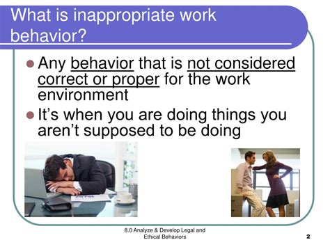 Ppt Inappropriate Work Behavior Powerpoint Presentation Free