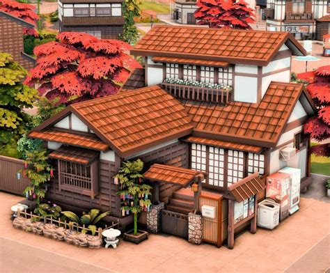 Japanese Inspired Tiny House The Sims 4 Sims 4 Houses Japanese