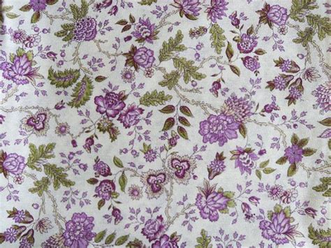 Eco Standard Quality Lilac Flower Floral Print Fabric 50x69cm 20x27