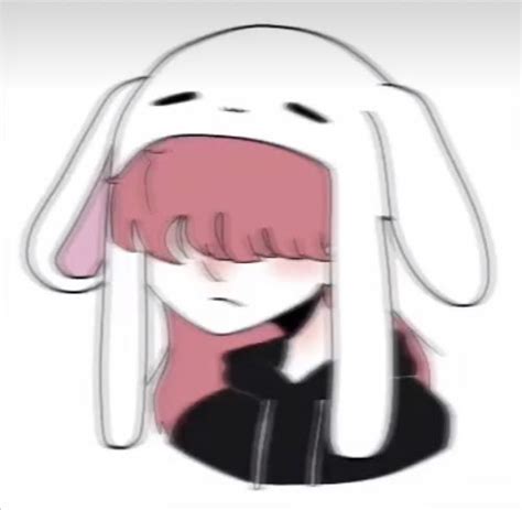 Bunny Hat Pfp Pink Hair In 2021 Cute Icons Cute Profile