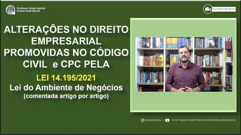 Altera Es De Direito Empresarial No C Digo Civil E Cpc A Partir Da