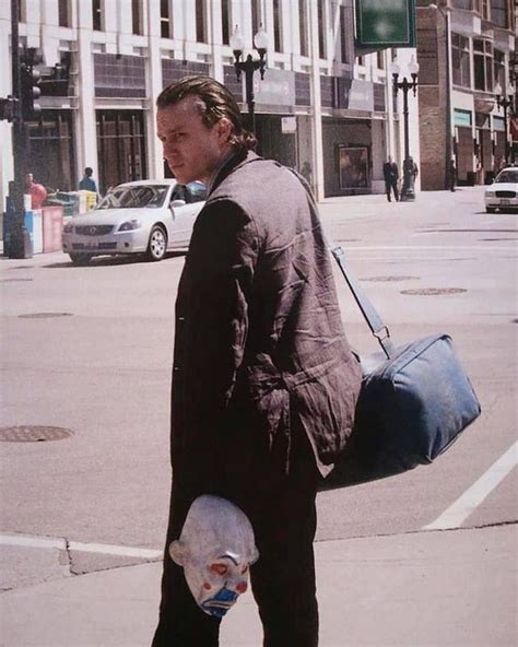 Heath Ledger On The First Day Of Shooting The Dark Knight Joker