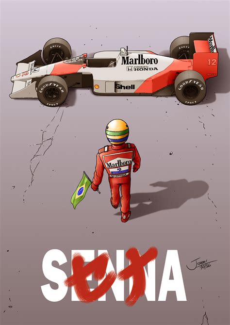 Josemi Bezerra Ayrton Senna Akira Poster
