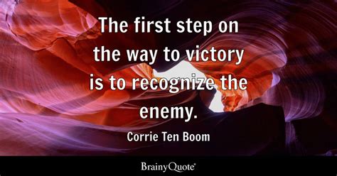 Corrie Ten Boom The First Step On The Way To Victory Is