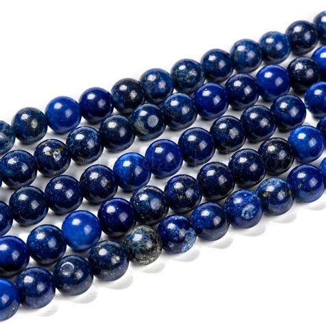 China Factory Natural Lapis Lazuli Beads Strands Dyed Round 10mm