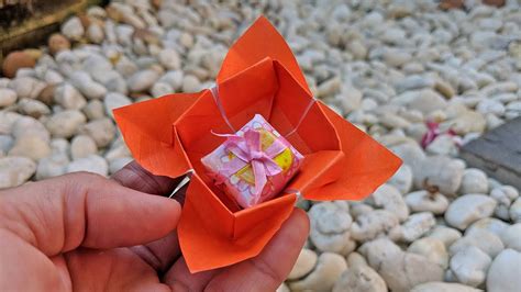 Diy How To Make Origami T Box Thaitrick