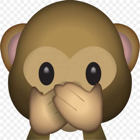 Emoji Three Wise Monkeys The Evil Monkey Sticker Png 1024x1024px