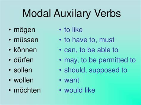 A few verbs which often serve as modals too. PPT - Modal Verbs PowerPoint Presentation, free download - ID:3919743
