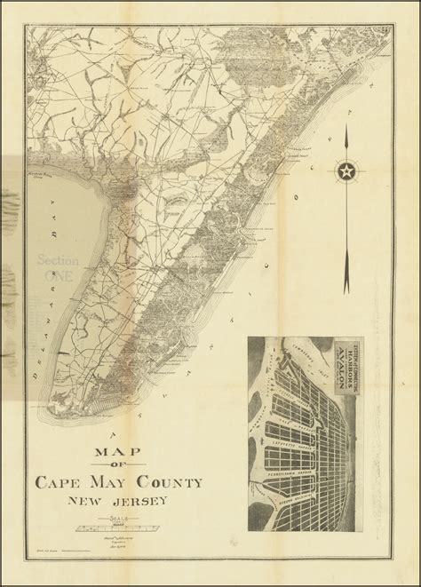 A Map Of Cape May County New Jersey Jan 3 1912 Barry Lawrence