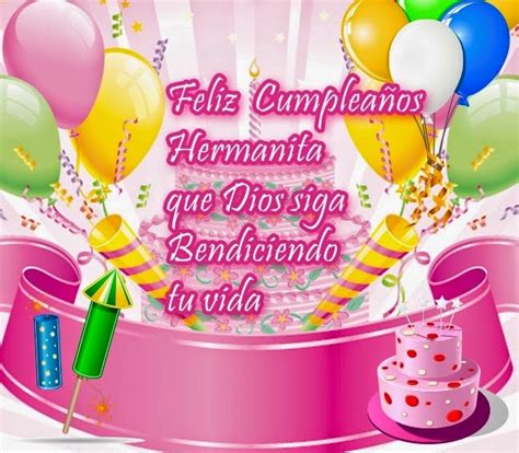 Imágenes y Tarjetas De Feliz Cumpleaños Hermana Ideas Cumpleaños