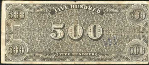 Confederate 500 Dollar Bill