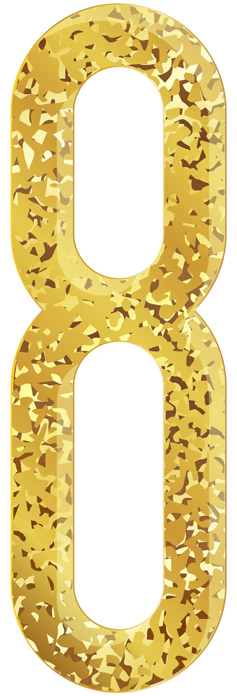 Eight Gold Transparent Png Clip Art Image Gallery Yopriceville High