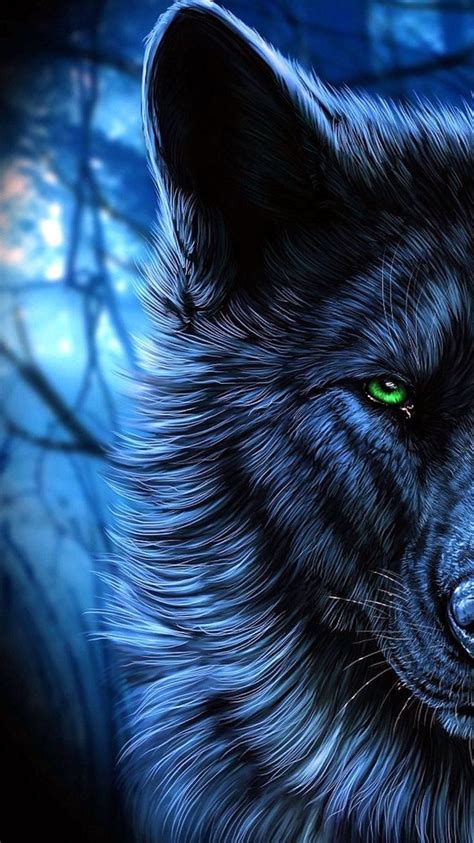 Black Wolves With Blue Eyes Wallpapers Wolf Wallpaperspro Wolf