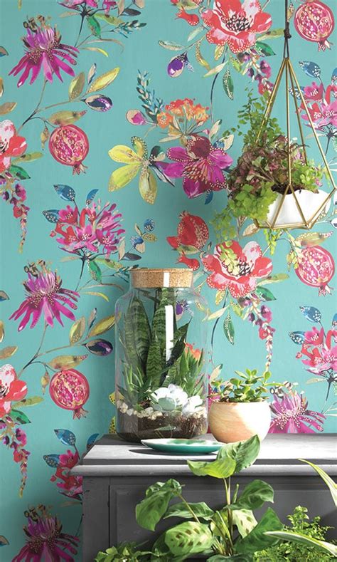 Bold Floral Home Wallpaper ️ Walls Republic Us