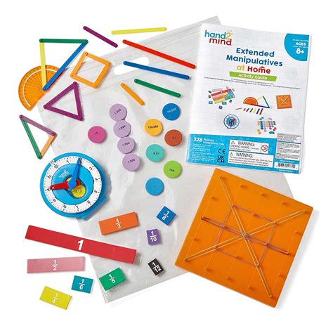 Hand2mind Extended Manipulatives At Home Kit For Ages 8