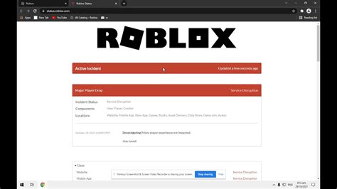 Status Roblox Now Youtube