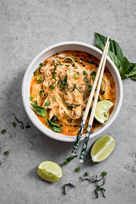 Cook chicken in a grill pan. 20 Minute Thai Chicken Curry Soup • Salt & Lavender
