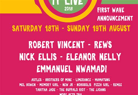 Shout About It Live Festival Returns For 2nd Year First Acts