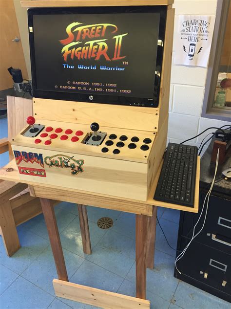 Our Tech Ed Department Made This Retro Arcade Gaming Setup By Hand From