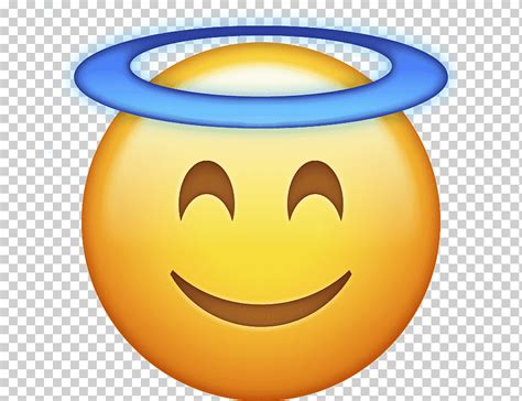 Descarga Gratis Ilustración De La Cara Emoji Emoji Angel Iphone Halo