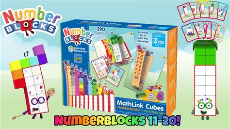 New Numberblocks Mathlink Cubes 11 20 Activity Set Counting 11 20