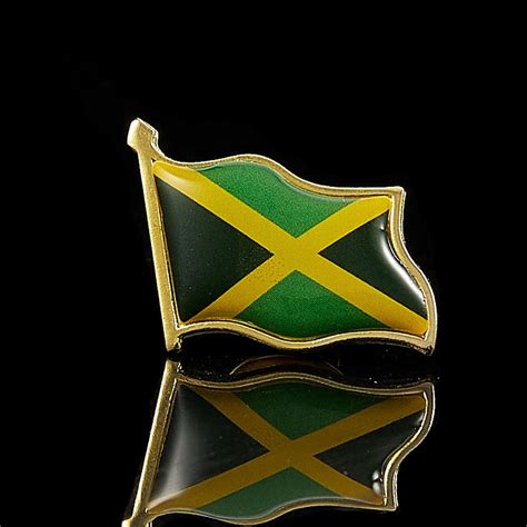 10pcs Jamaica Enamel Pin And Brooches Flag Lapel Pin Fashion Waving
