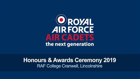 Raf Air Cadet National Awards Ceremony Volunteering Champion