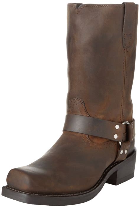 Durango Mens Harness Cowboy Boot Square Toe Brown Us Harness Boots