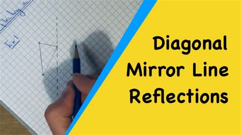 Diagonal Mirror Line Reflections How To Reflect Shapes In Diagonal